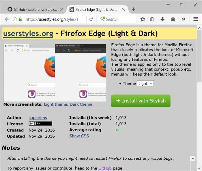 faire ressembler Firefox au navigateur Edge pic3