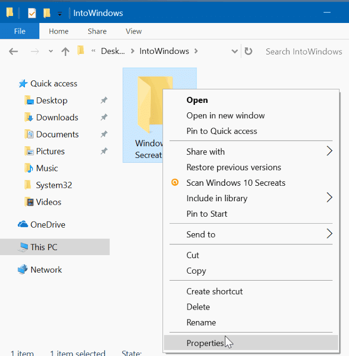 masquer les fichiers et les dossiers dans Windows 10 pic1