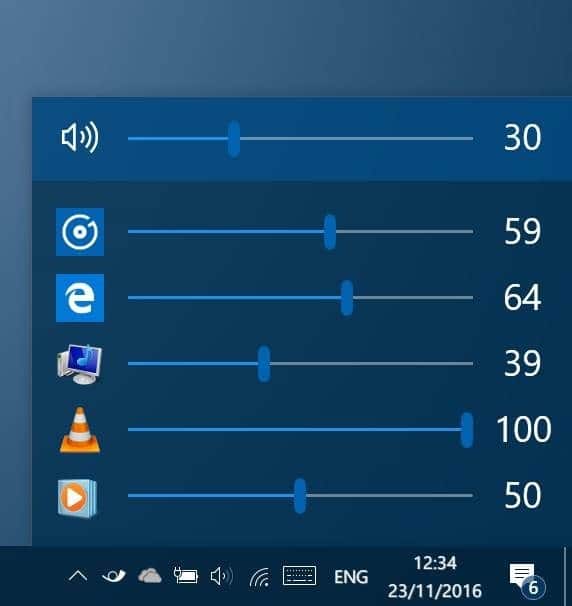 EarTrumpet ajuste les niveaux de volume pour les applications dans Windows 10 pic1