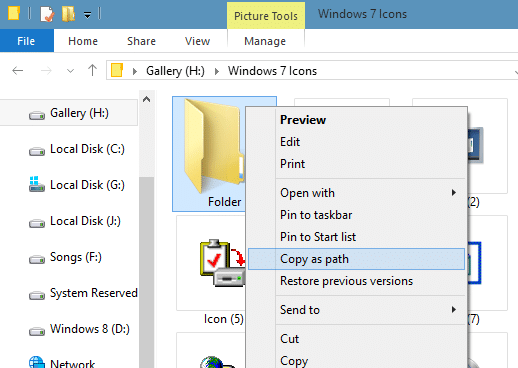 Icônes de dossier de style Windows 7 dans Windows 10 step05