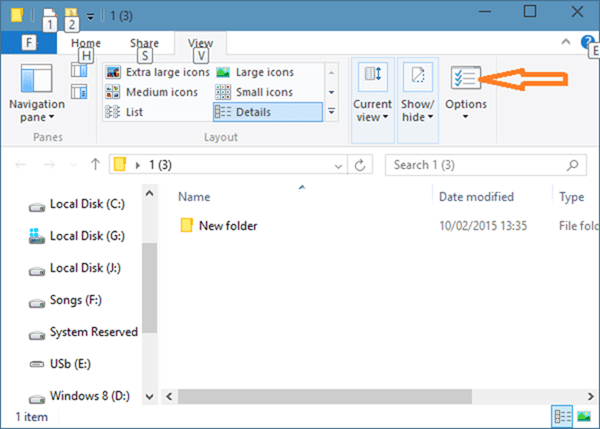 Icônes de dossier de style Windows 7 dans Windows 10 step08