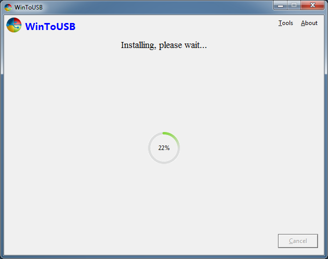 Installez Windows 7 sur la clé USB