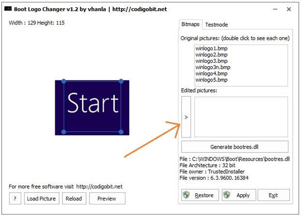 Modification de l'écran de démarrage de Windows 8.1 étape 3