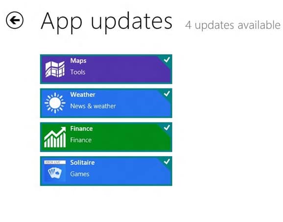 Mettre à jour les applications Metro dans Windows 8 Step3