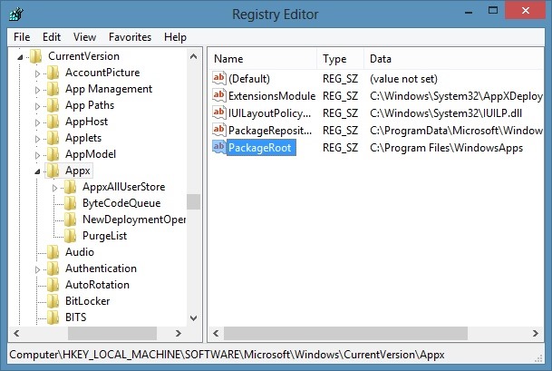 Installer des applications sur la carte SD du système d'exploitation Windows 8