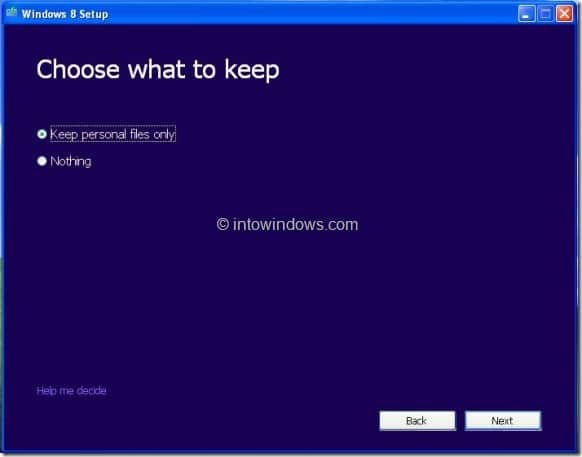 Mettre à niveau XP vers Windows 8 Étape 6