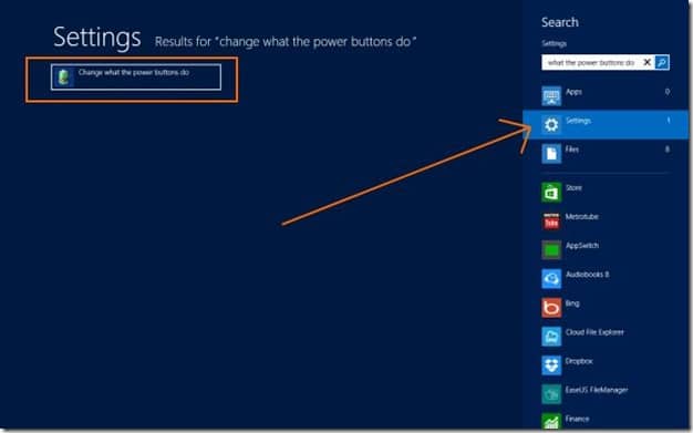 Modifier l'action du bouton d'alimentation dans Windows