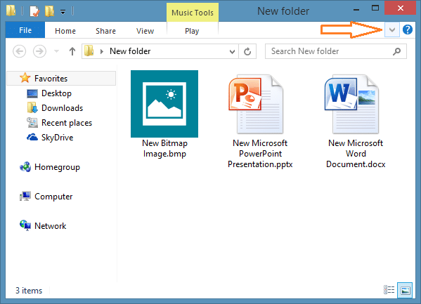 Afficher les bibliothèques dans l'explorateur Windows 8.1 Étape 5