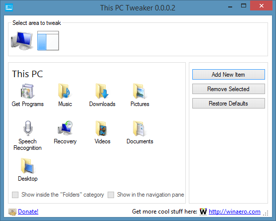 Supprimer le dossier SkyDrive de l'Explorateur Windows 8.1 Picture1