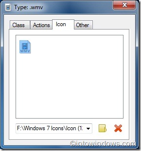 changer l'icône du type de fichier dans Windows 7 avec l'outil Types