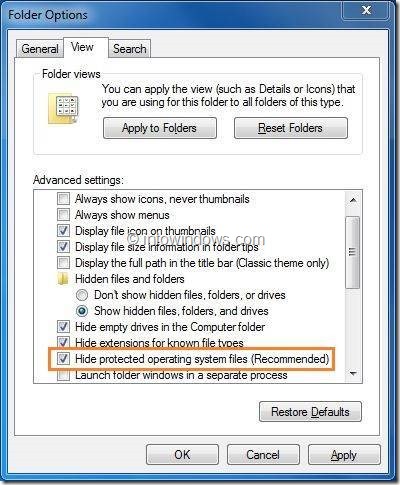 Ouvrez la partition réservée au système caché dans Windows 7 Step1