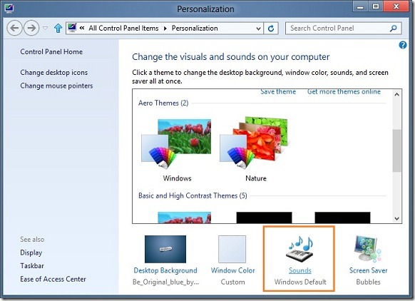 Activer le son de démarrage de Windows dans Windows 8 Step2