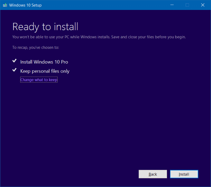 Réinstaller Windows 10 sans perte de données étape 14