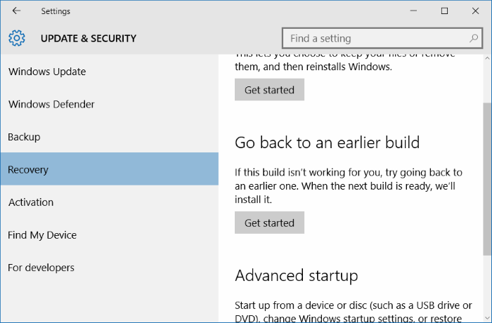 Windows 10 désactivé après l'installation des mises à jour pic2