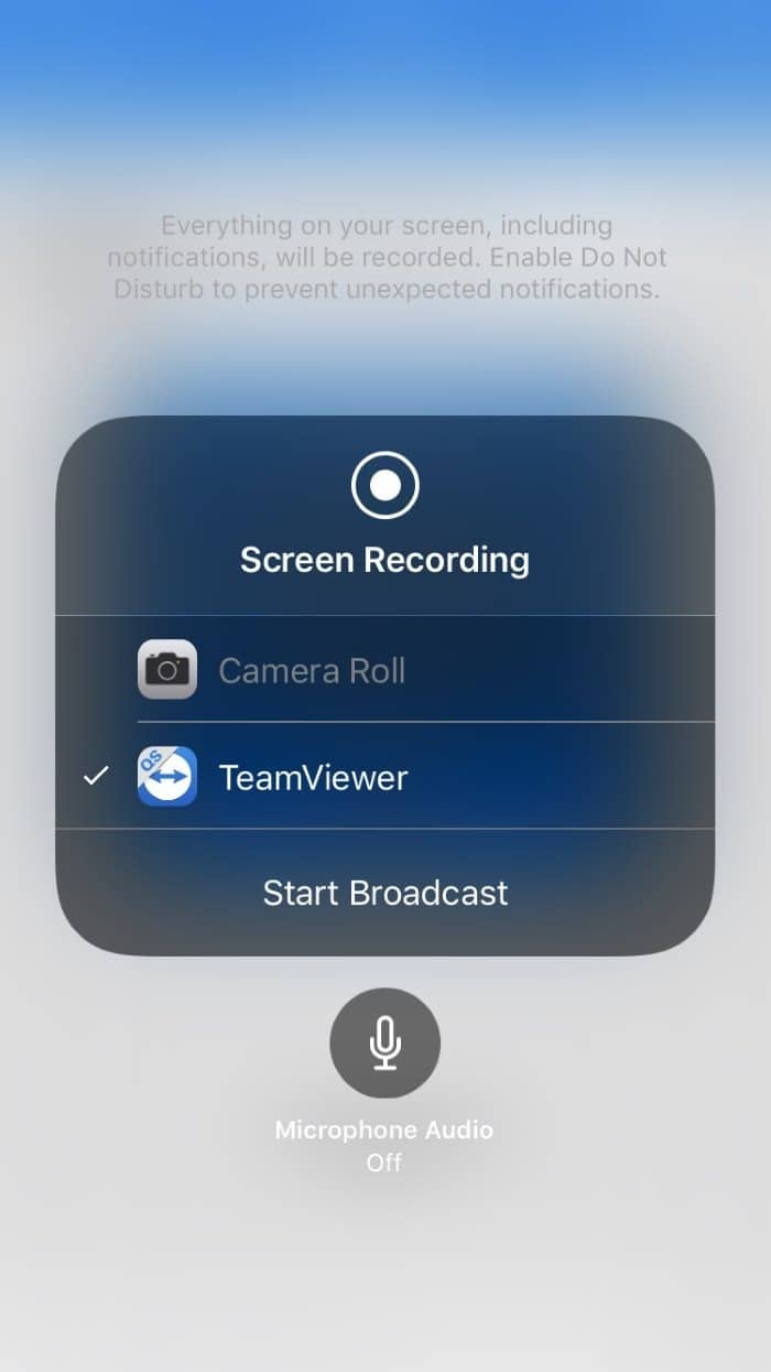 Miroir de l'écran de l'iPhone sur un PC Windows 10 à l'aide de TeamViewer (3)