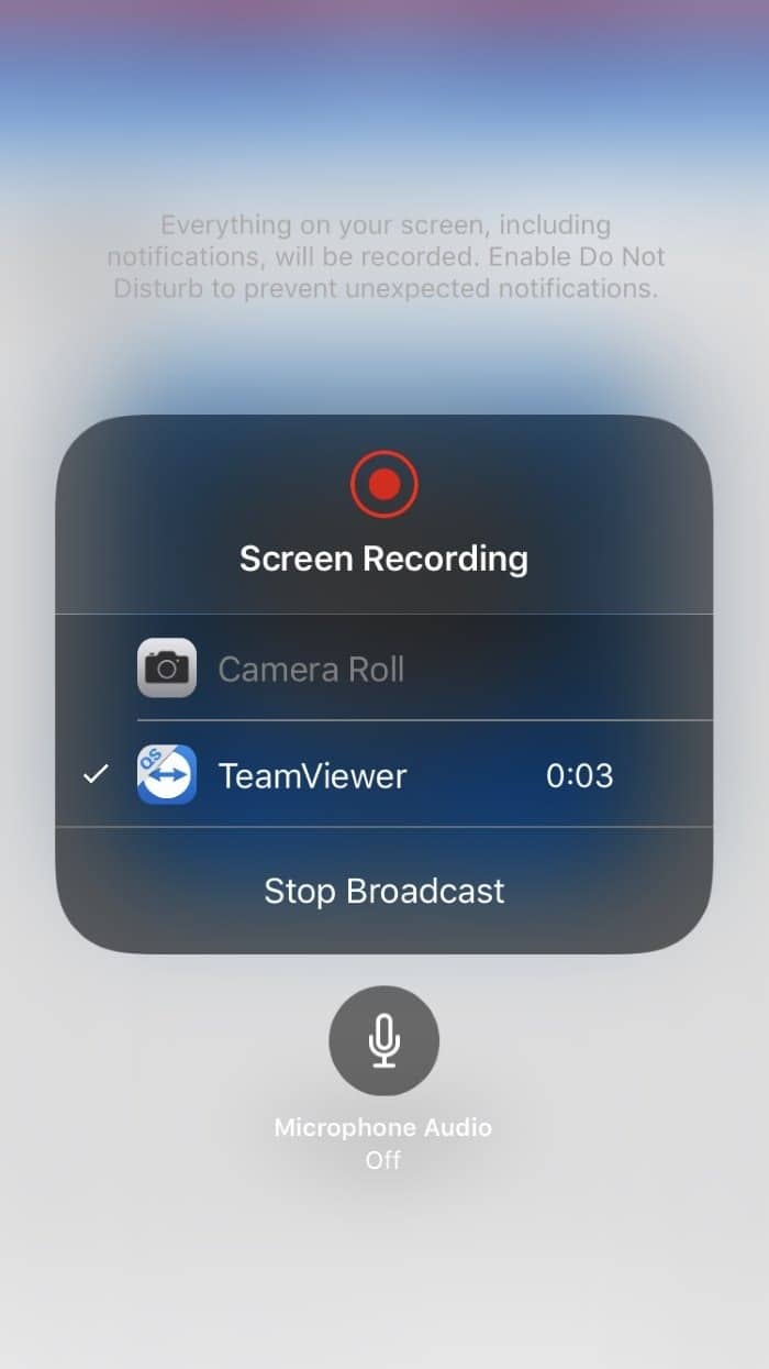 Miroir de l'écran de l'iPhone sur un PC Windows 10 à l'aide de TeamViewer (5)
