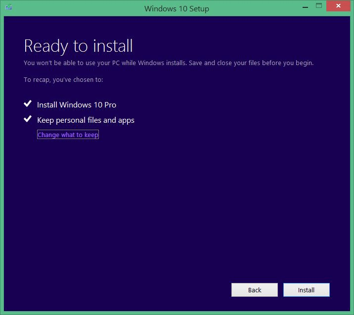 Mettez à niveau votre Windows 7 vers Windows 10 step9