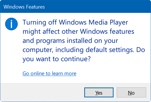 activer ou désactiver les fonctionnalités de Windows 10 pic06