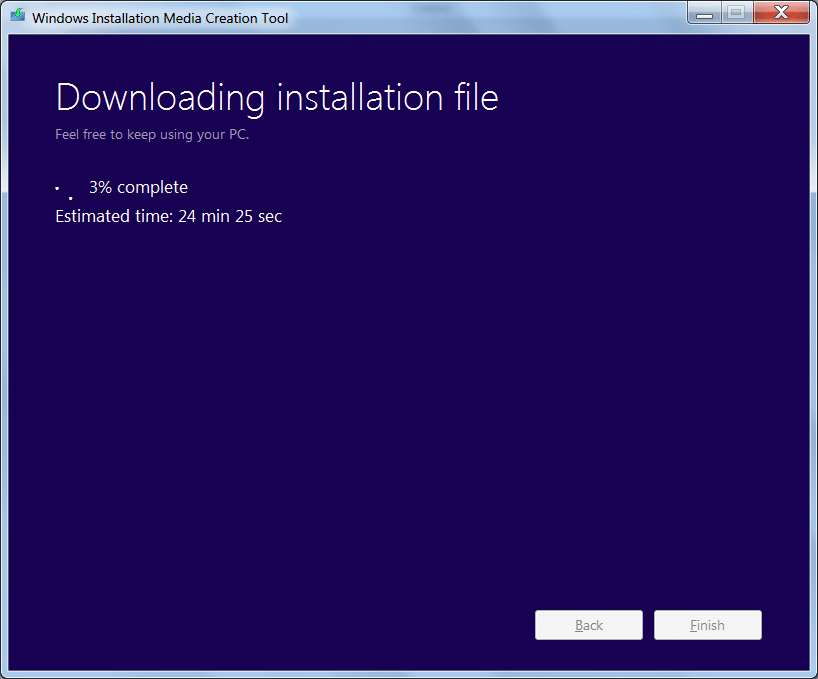 Outil de création Windows Media pour Windows 7 pic1