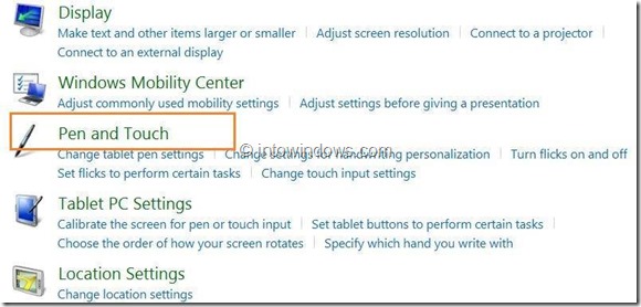 Activer ou désactiver l'écran tactile dans Windows 8 Étape 6