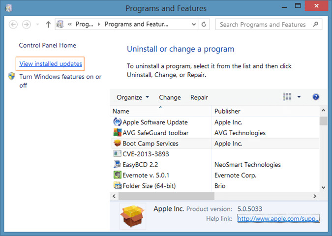 Désinstaller Windows 8.1 Update 1 picture02