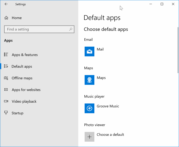 définir Windows Media Player par défaut dans Windows 10 pic1