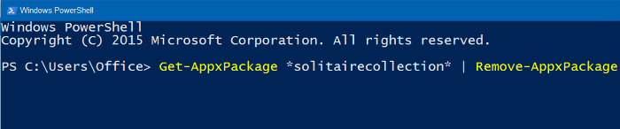 Réinstallez Microsoft Solitaire Collection dans Windows 10 Étape 2