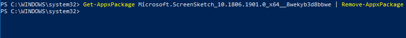 Désinstaller Screen Sketch de Windows 10 pic02