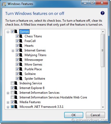 Activer les jeux dans les éditions Windows 7 Professionnel et Entreprise 1