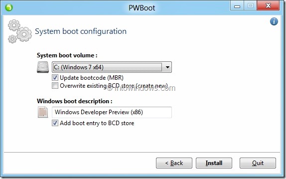 Démarrez Windows 8 à partir de VHD sans utiliser l'invite de commande Step5