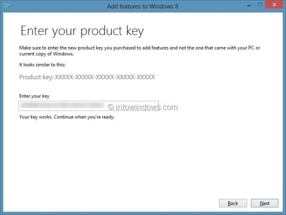 Mettre à niveau Windows 8 vers Windows 8 Pro Step3