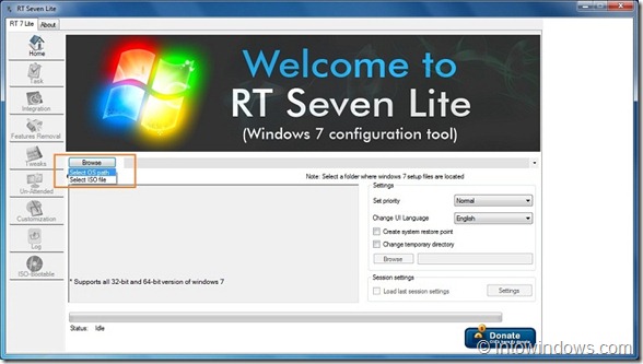 Slipstream Internet Explorer 9 dans Windows 7 Étape 1