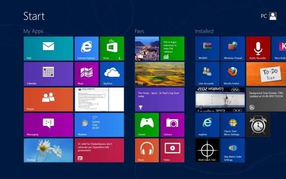 Nommez les groupes sur l'écran d'accueil de Windows 8