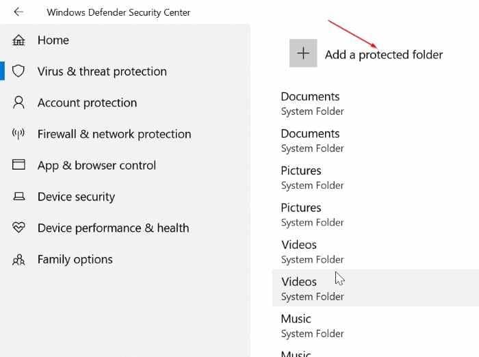 activer la protection contre les ransomwares intégrée à Windows 10 pic06