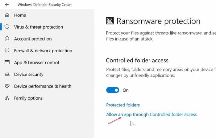 activer la protection contre les ransomwares intégrée à Windows 10 pic07