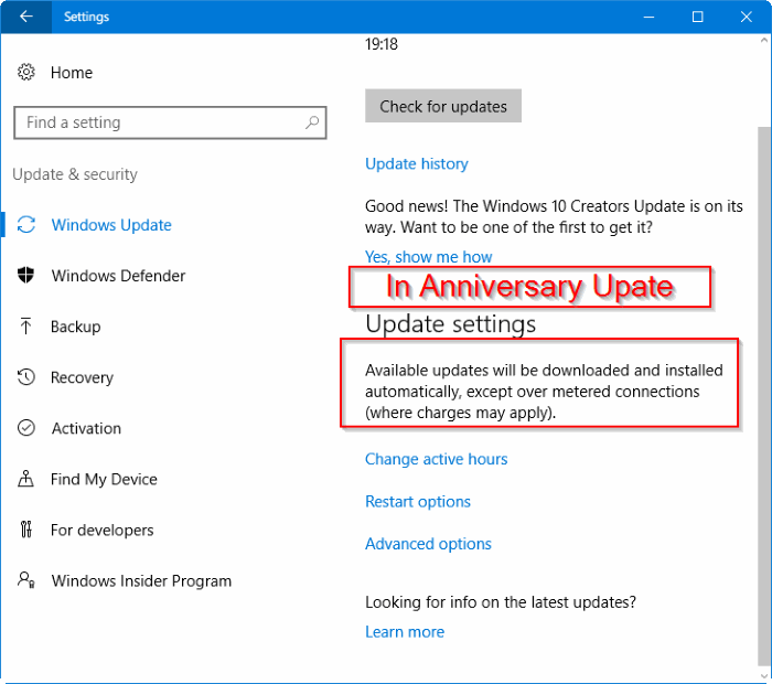 Windows 10 télécharge les mises à jour via une connexion mesurée