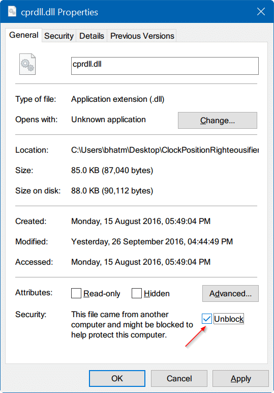 déplacer la date et l'horloge à la fin de la barre des tâches dans Windows 10 step7