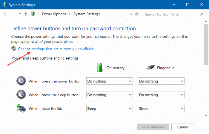 empêcher Windows 10 de demander un mot de passe après la mise en veille étape 4
