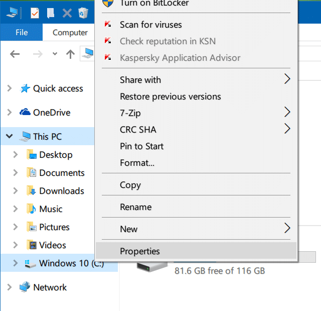 supprimer les fichiers d'installation Windows temporaires dans Windows 10 étape 1