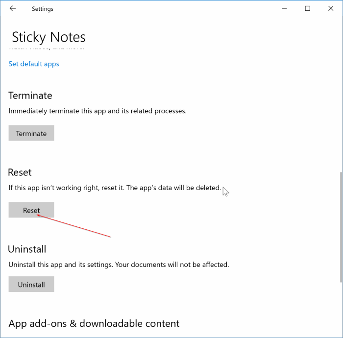 restaurer les notes autocollantes dans Windows 10 pic2