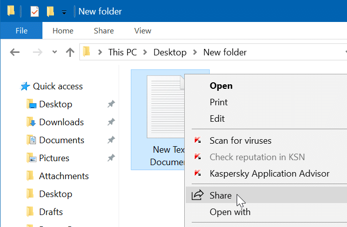 partager des fichiers entre des ordinateurs Windows 10 pic2