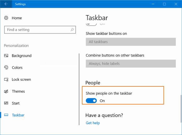 ajouter ou supprimer la barre de personnes de la barre des tâches de Windows 10 pic2