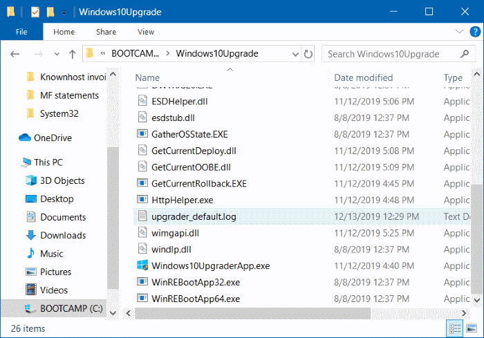 Supprimer le dossier Windows10Upgrade dans Windows 10 pic2