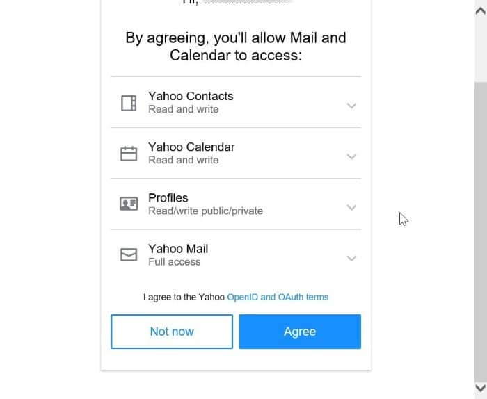 ajouter un compte de messagerie yahoo à windows 10 mail step9