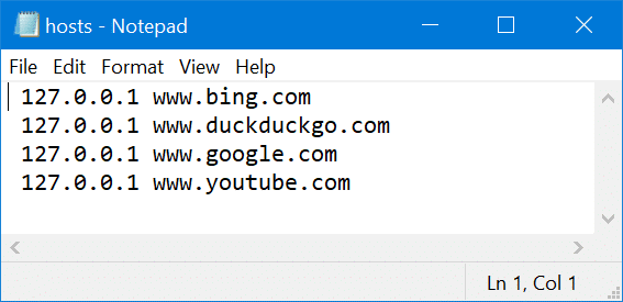 bloquer les sites Web sur Windows 10 pic4