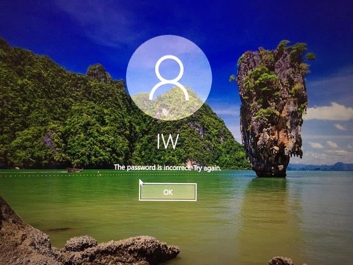 changer le mot de passe Windows 10 oublié pic1
