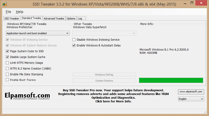 Tweaker SSD