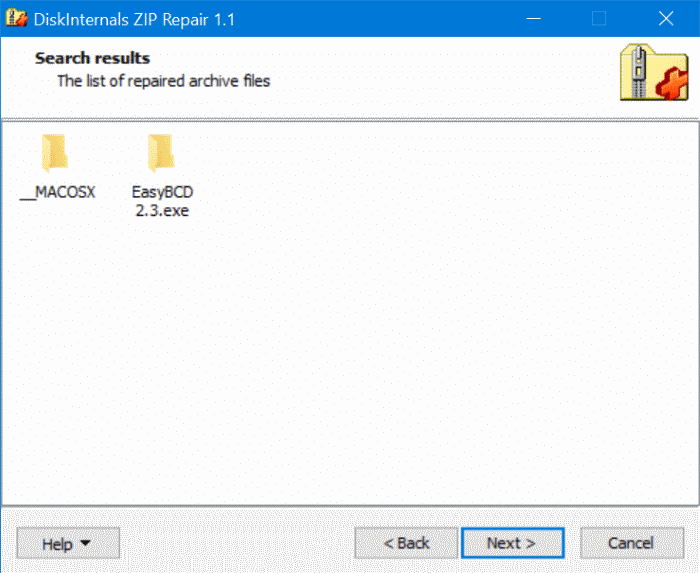 extraire des fichiers du fichier zip endommagé dans Windows 10 pic4
