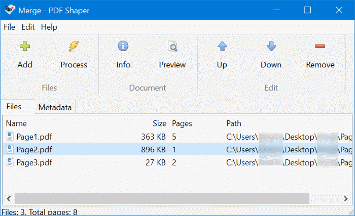combiner ou fusionner des fichiers pdf dans Windows 10 pic2 gratuitement