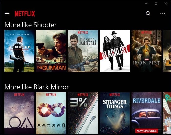 télécharger des films et des émissions de télévision Netflix sur Windows 10 pic2